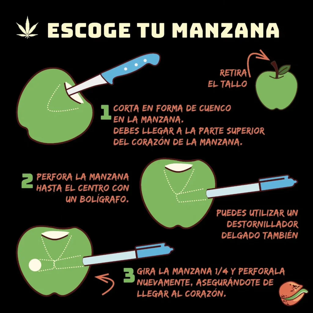 pipa artesanal con manzana